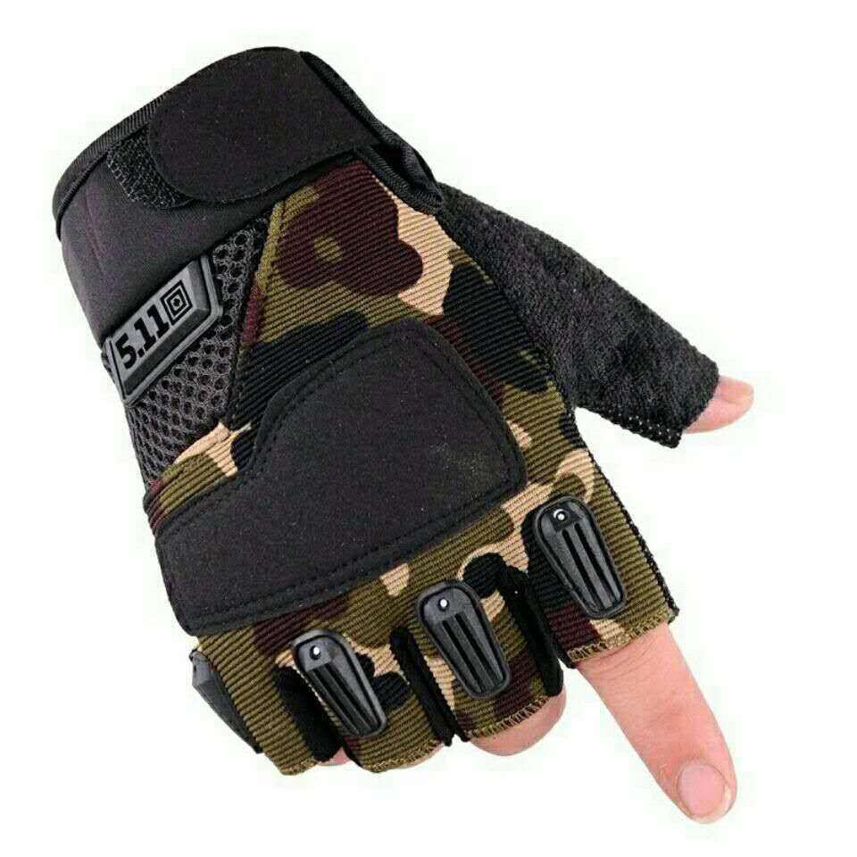 Foreign Trade Cross-Border Spring, Summer, Autumn Four Seasons Outdoor Tactics Special Forces Non-Slip Half-Finger Riding Gloves Men