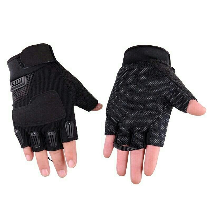 Foreign Trade Cross-Border Spring, Summer, Autumn Four Seasons Outdoor Tactics Special Forces Non-Slip Half-Finger Riding Gloves Men