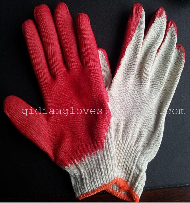Small flat yarn hanging plastic gloves work glove