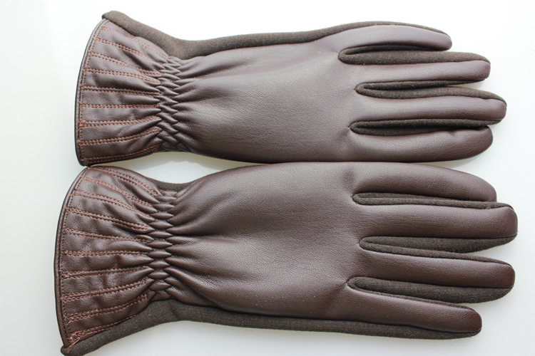 Factory direct wild women don&#039;t fall down and washed leather PU gloves wholesale cotton gloves