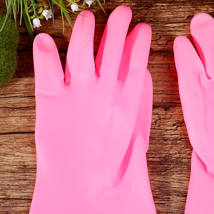 Wholesale Household Cleaning Laundry Rubber Pu Gloves Dishwashing Rubber Kitchen Household Waterproof Latex Gloves