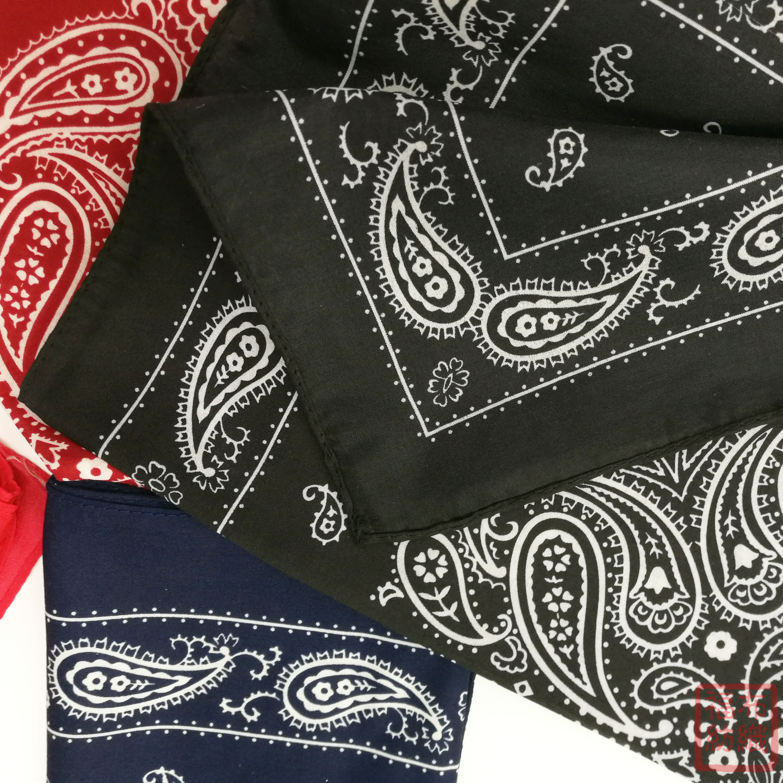 Bandana Polyester Cotton Paisley Headscarf Ethnic Style Square Scarf Outdoor Sun Protection Sports Customizable