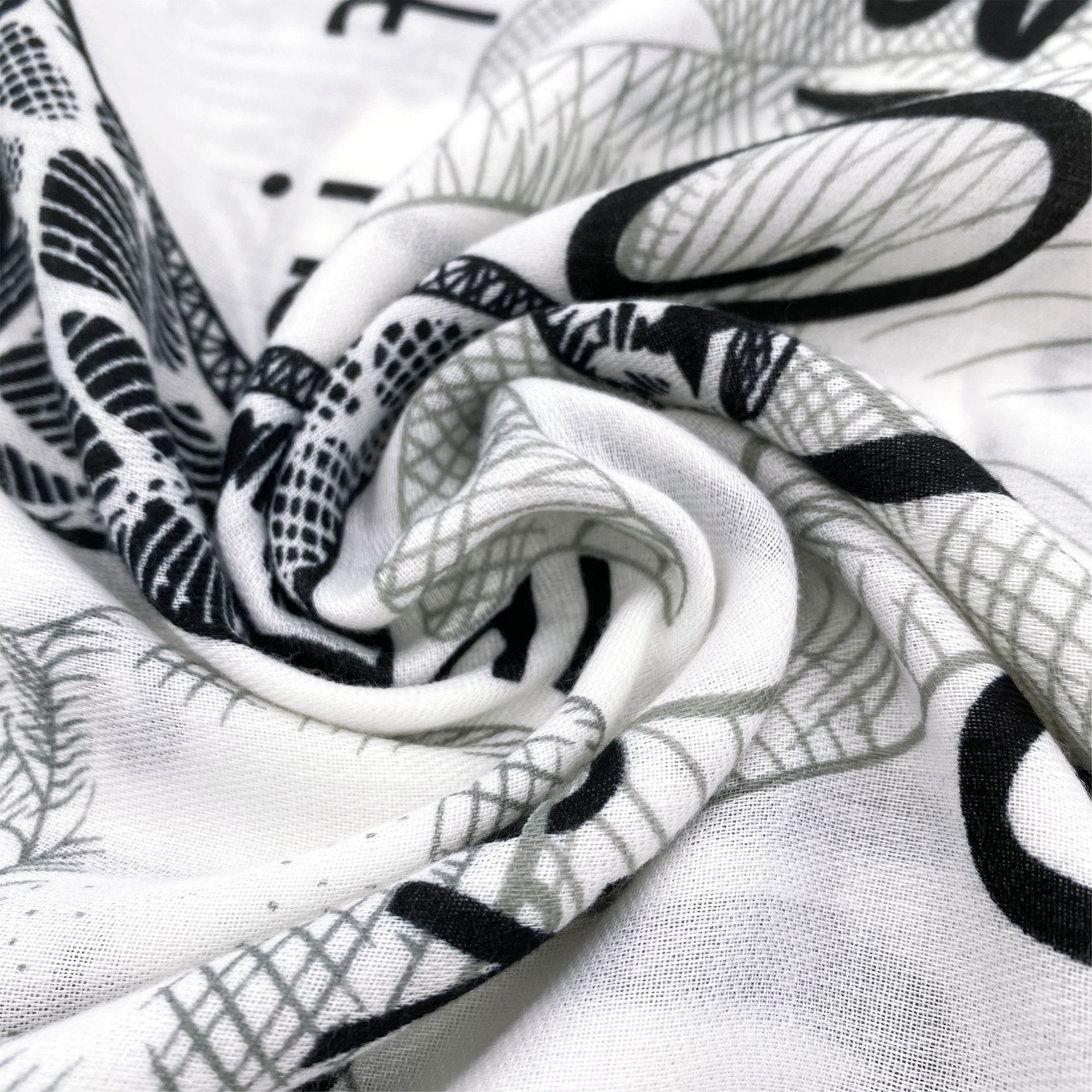 African Scarf Original Animal Series Cotton and Linen Ethnic Print Scarf European and American Silk Scarf Shawl Factory Direct Sales