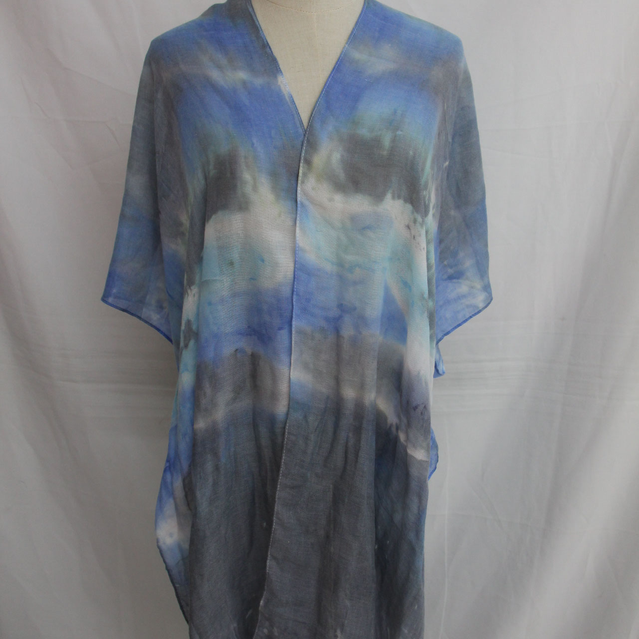 Factory Spot Summer Thin Artificial Silk Sunscreen Scarf Tr Shawl Tie-Dye