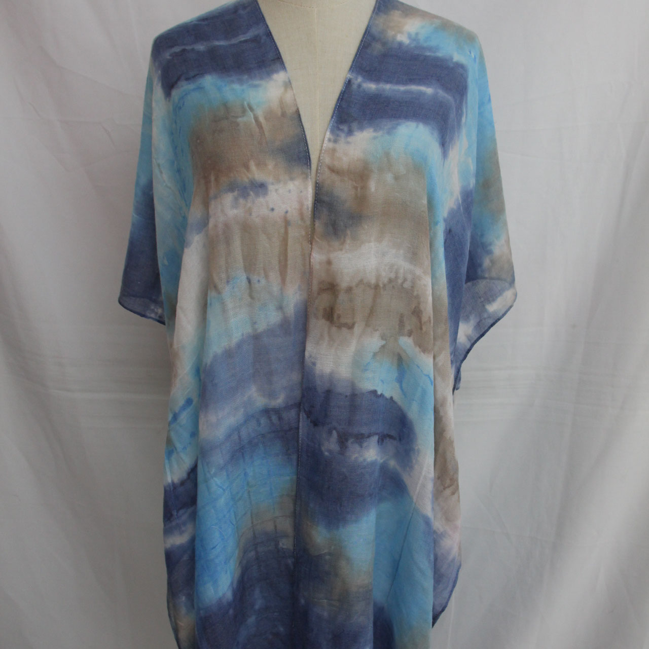 Factory Spot Summer Thin Artificial Silk Sunscreen Scarf Tr Shawl Tie-Dye