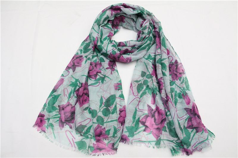 Autumn and Winter Scarf Printing Tr Space Cotton Scarf Hot Sale Foreign Trade Scarf Cotton and Linen