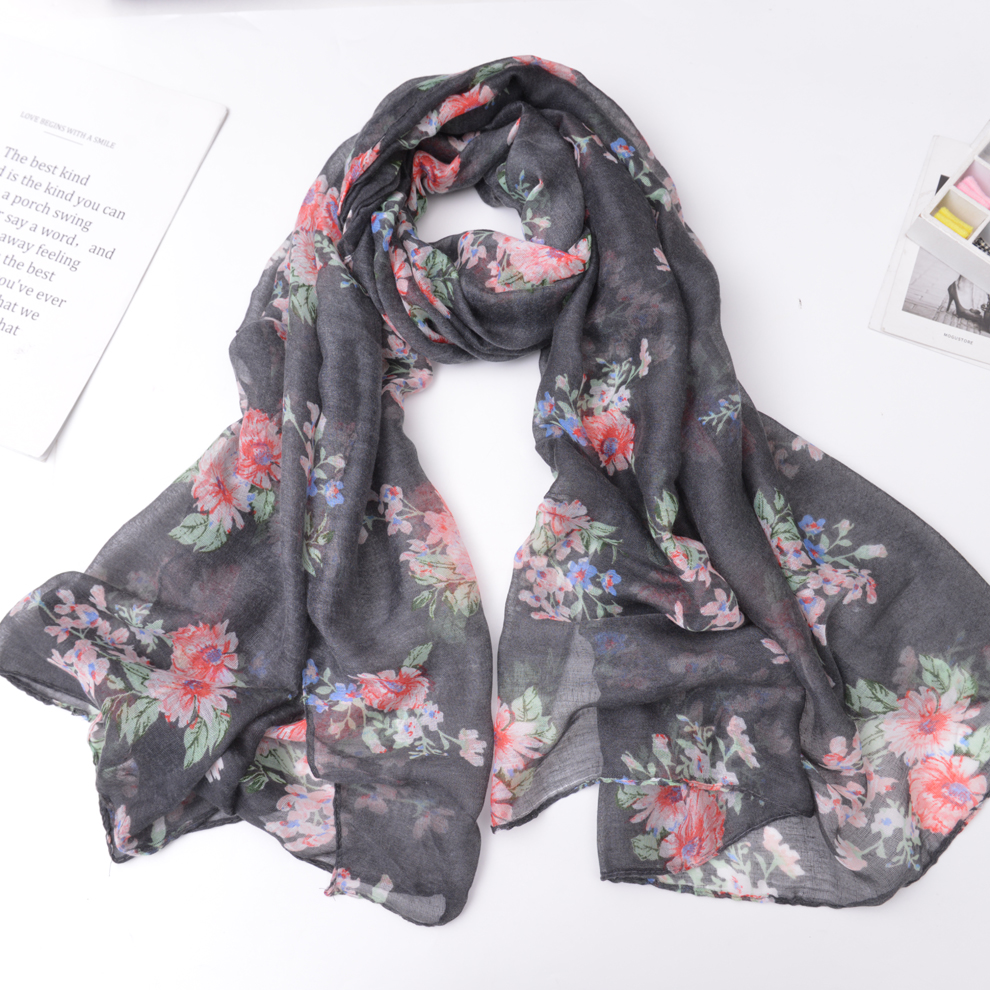 2021 New Voile Cashew Print Spring and Summer Leisure Women Scarf Shawl Bandana Factory Direct Sales Spot