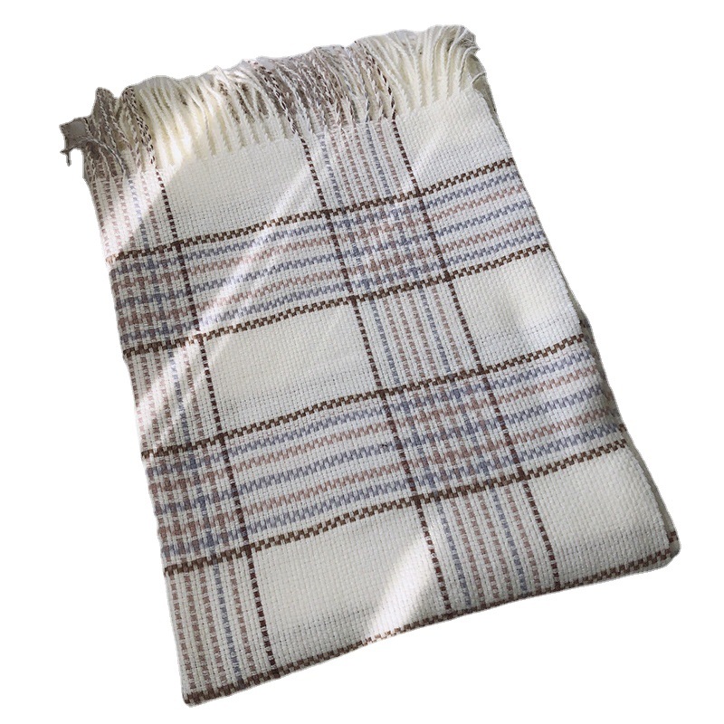 New  Japanese Fashion Autumn and Winter Thick Warm Tassel Shawl Scarf Cashmere Scarves