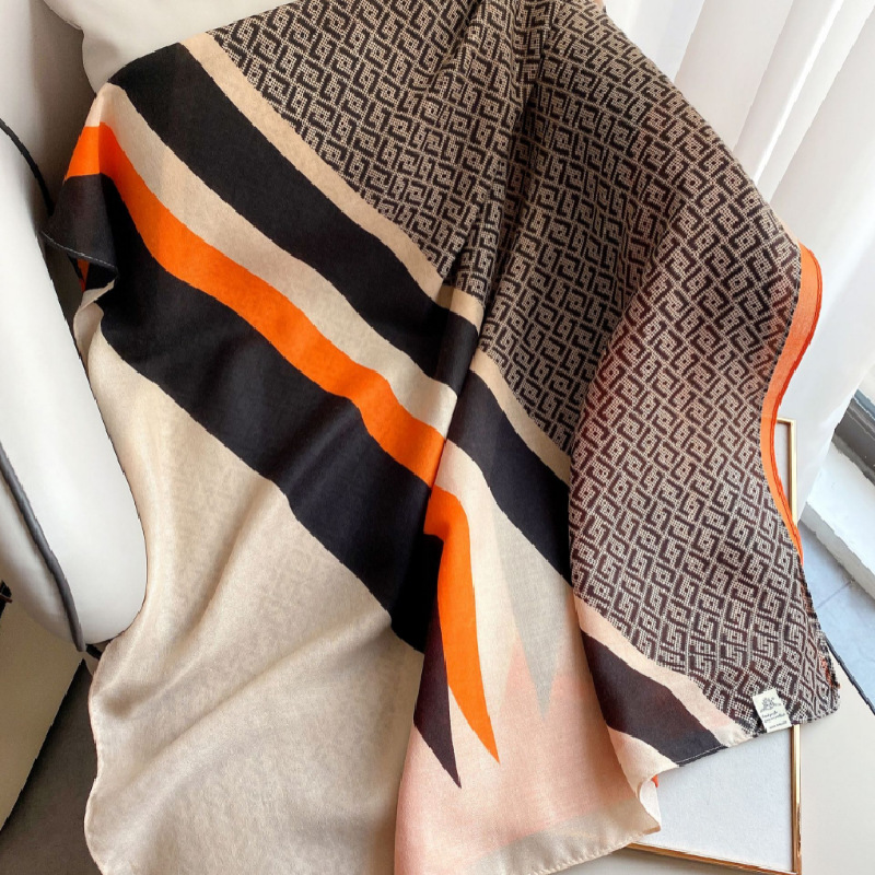  New Cotton and Linen Scarf Women&#039;s Spring and Autumn Scarf Shawl Warm Fashion Scarf Foreign Trade Cotton Linen Scarves