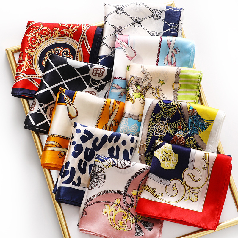 l Silk Scarf for Women Hangzhou Spring All-Matching Printed Silk Small Scarf Mulberry Silk Scarf Wholesale Silk Scarves