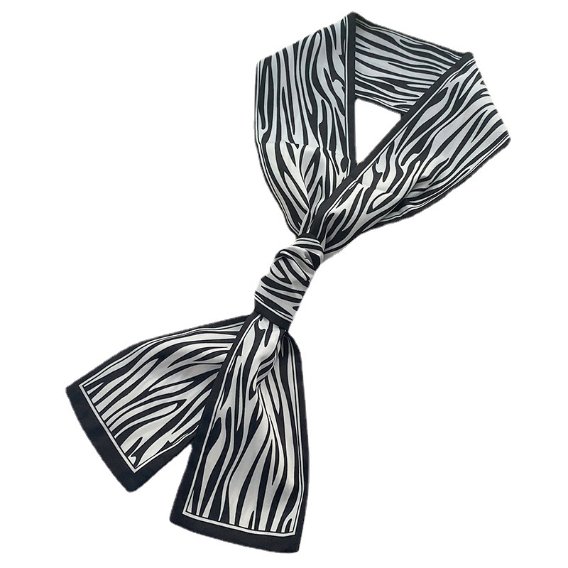 New Silk Scarf Hair Band Female Hair Band Internet Celebrity French Scarf Fairy Headband Ribbon Scarves Scarf
