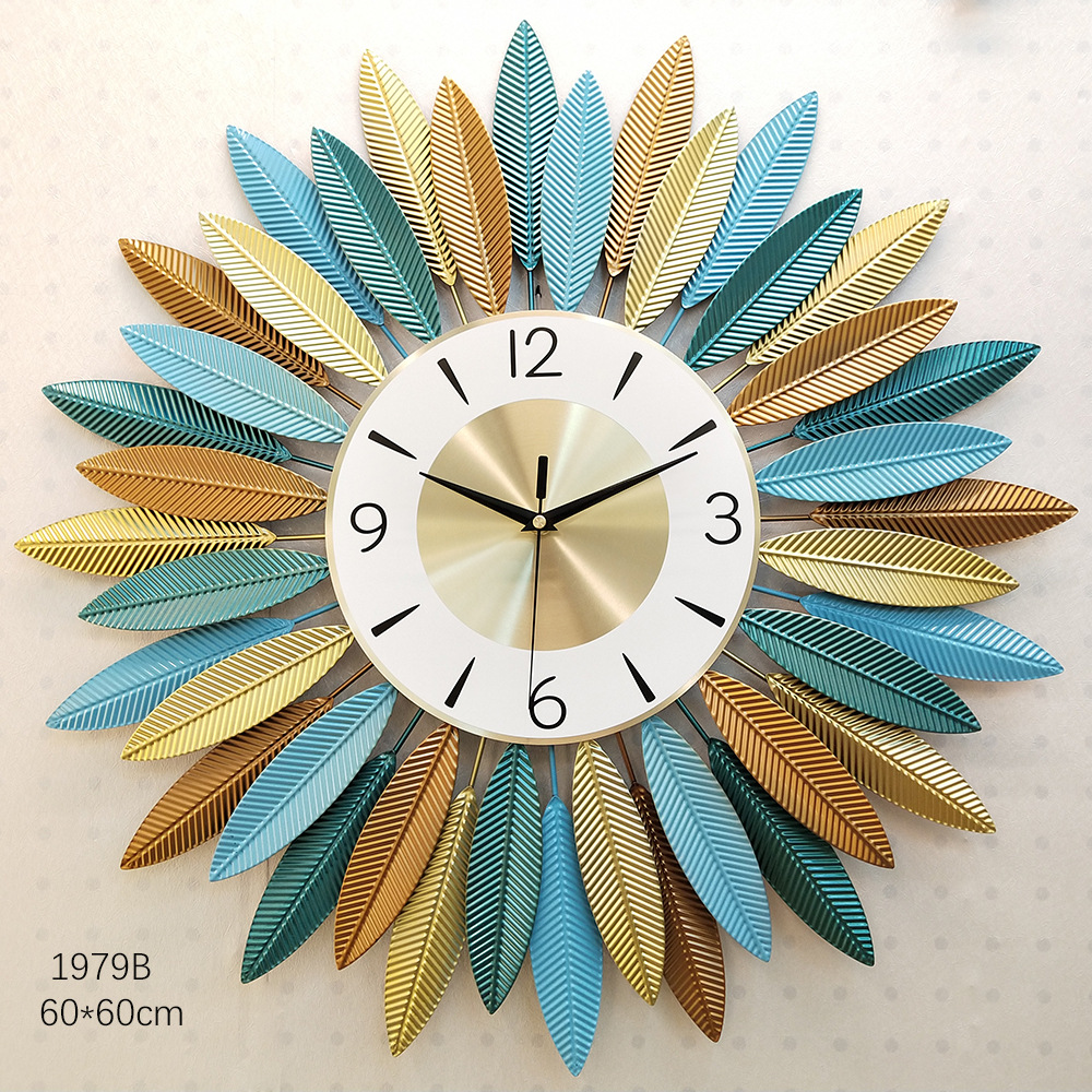 American Clock Wall Clock Living Room Modern Simple and Light Luxury Clock Creative Home Fashion Pocket Watch Atmospheric Nordic Wall Clock