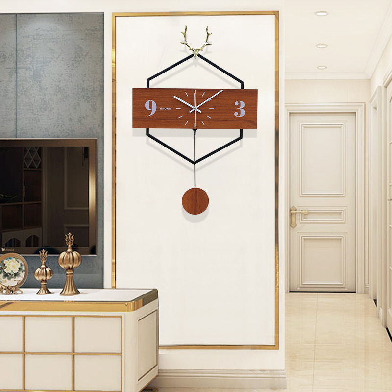 American Clock Wall Clock Living Room Modern Minimalist Clock Creative Home Fashion Pocket Watch Atmospheric Nordic Wall Clock