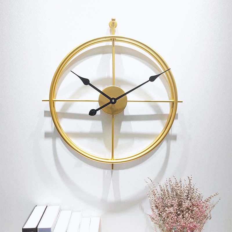 One Red Nordic Wall Clock Living Room Modern Decorative Clock Creative Majestic Bedroom Fashion Pocket Watch Mute Personality Clock