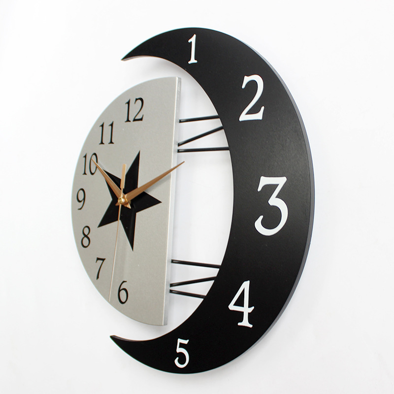 American Clock Wall Clock Living Room Modern Simple and Light Luxury Clock Creative Home Fashion Pocket Watch Atmospheric Nordic Wall Clock