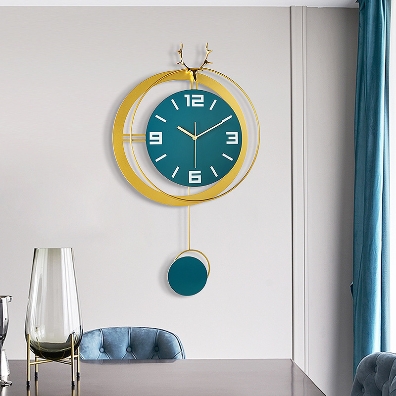 American Clock Wall Clock Living Room Modern Minimalist Clock Creative Home Fashion Pocket Watch Atmospheric Nordic Wall Clock