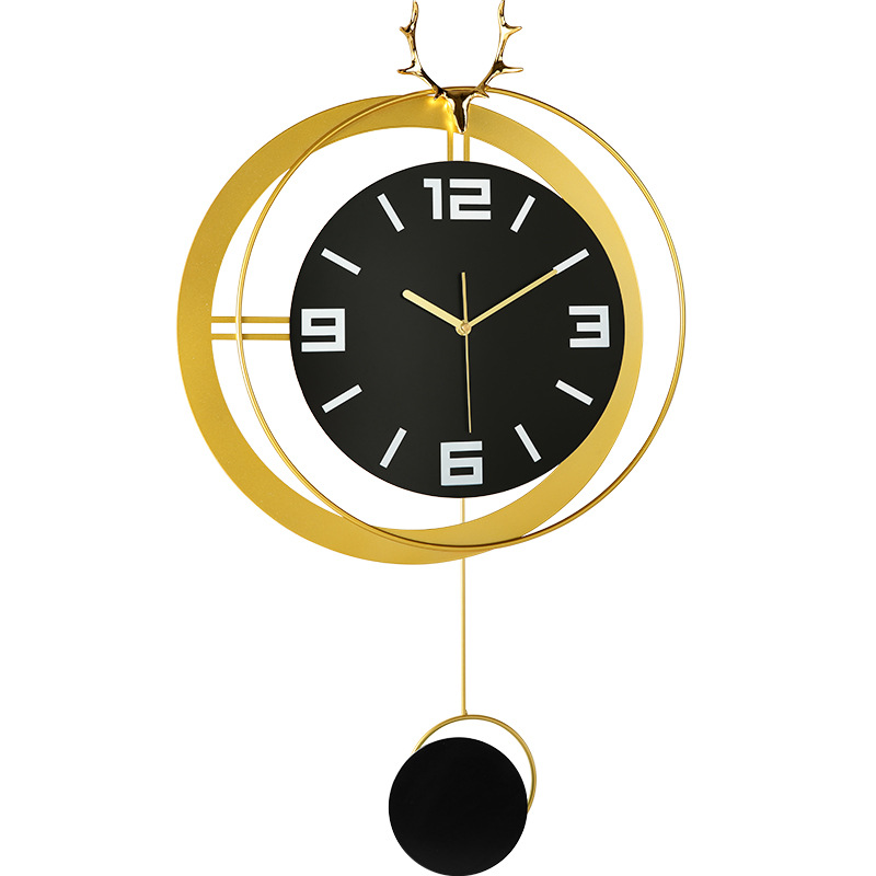 American Clock Wall Clock Living Room Modern Minimalist Clock Creative Home Fashion Pocket Watch Atmospheric Nordic Wall Clock