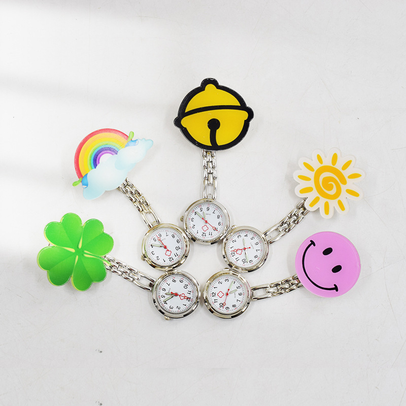 Wholesale Clip Nurse&#039;s Watch Pocket Watch Cartoon Cute Doctor Pocket Watch Children Pocket Stool Exam Chest Watch