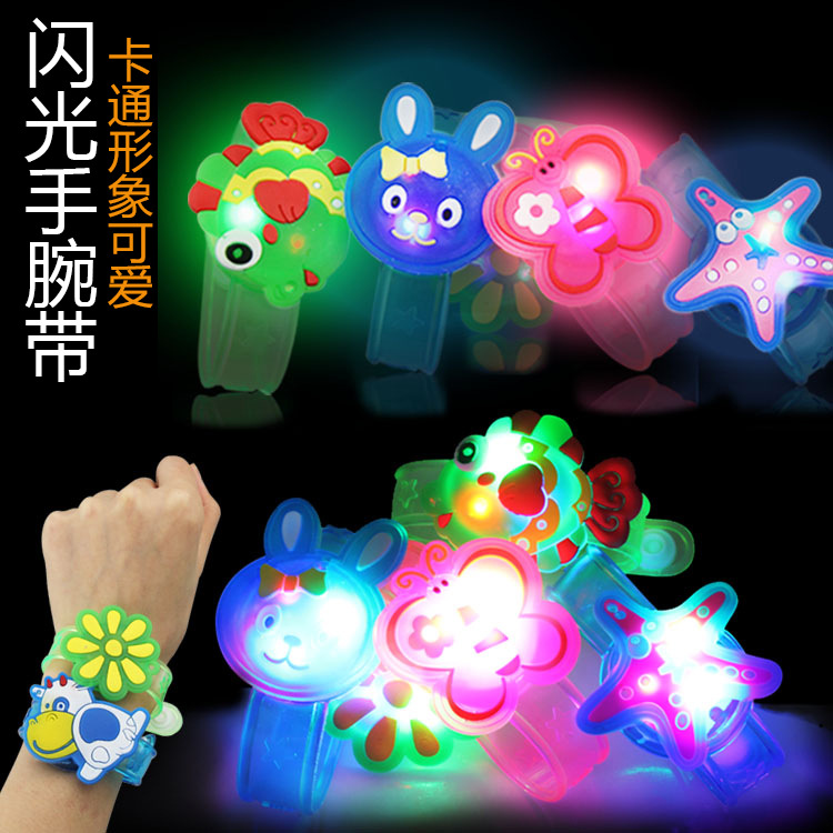 Creative Glow Toy Wrist Strap Night Market Flash Bracelet Luminous Wrist Watch Gift Stall Toy Watch