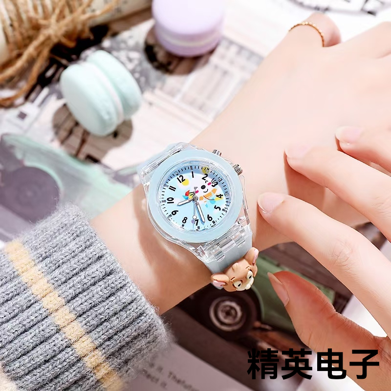 Children&#039;s Watch New Cartoon Doll Watch Primary School Student Watch Luminous Glow with Light Best-Seller on Douyin Watch Female