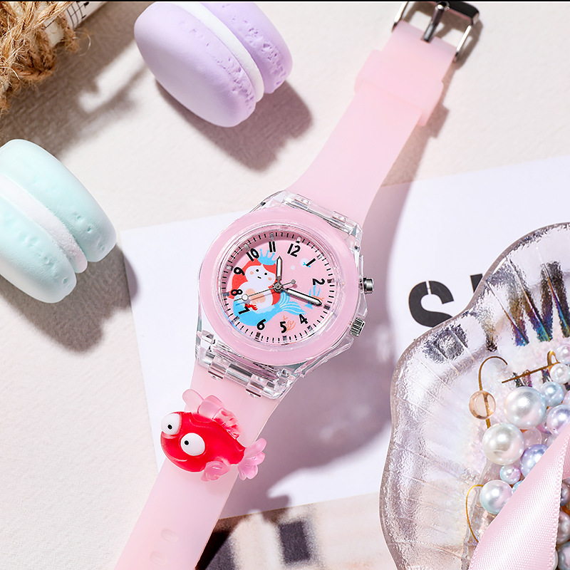 Children&#039;s Watch New Cartoon Doll Watch Primary School Student Watch Luminous Glow with Light Glow Watch
