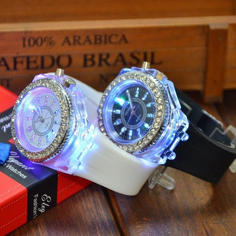 Glow Watch Watch Flashing Light Watch LED Luminous Student Children Watch Cross-Border Supply Watch Wholesale