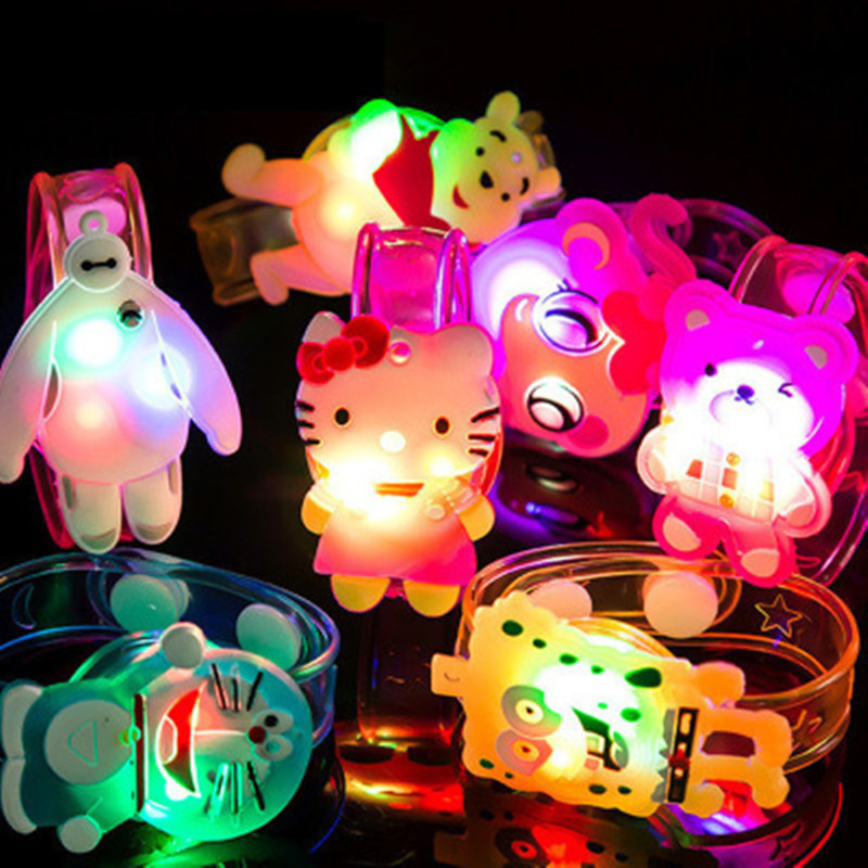 Glow Watch  Training Institution Small Gift Luminous Bracelet Led Silicone Colorful Luminous Watch Cartoon Toy Wholesale