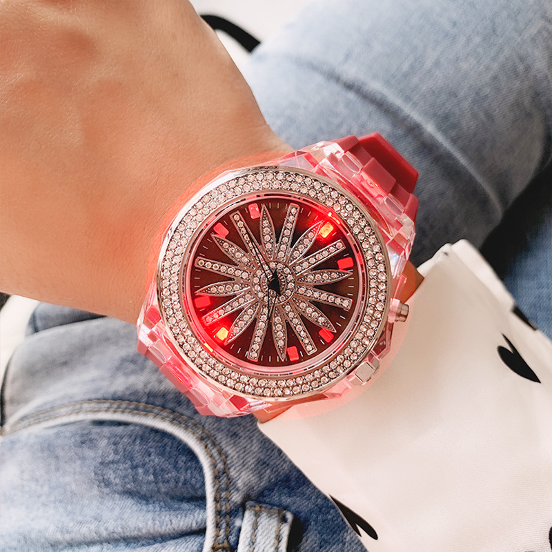 Hong Kong Guou Neutral Watch Large Dial Personalized Luminous Couple Watch Good Luck Comes Glow Watch