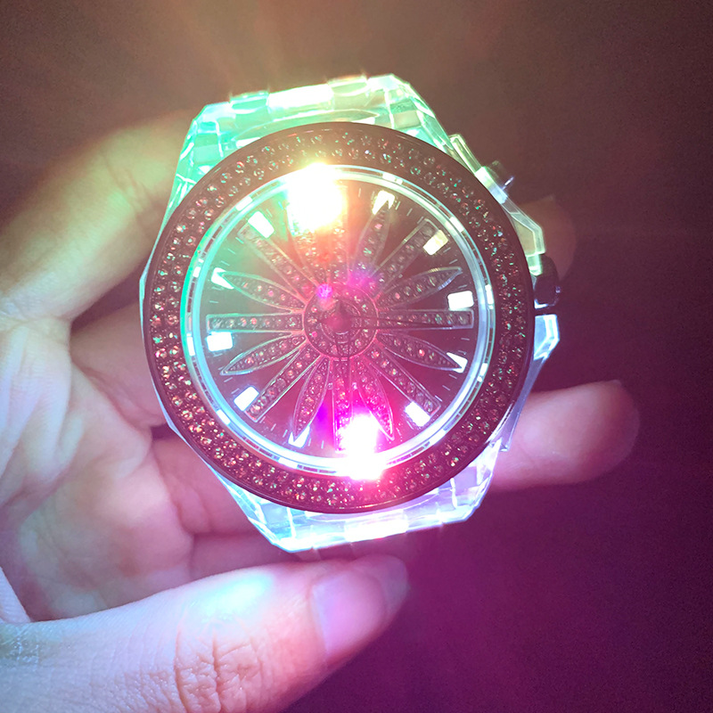 Hong Kong Guou Neutral Watch Large Dial Personalized Luminous Couple Watch Good Luck Comes Glow Watch