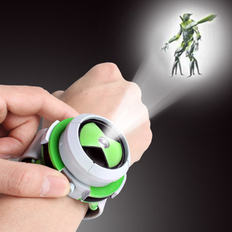 Hacker Earth Defender Ben10 Projection Watch Children Cartoon Projection Watch Glow Watch