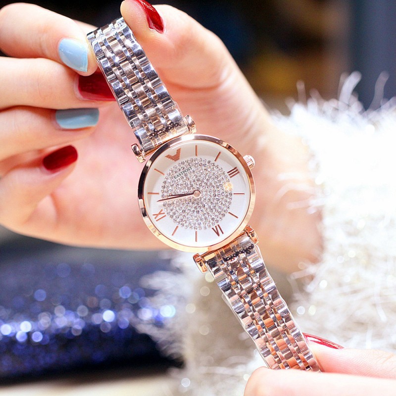 Factory Wholesale a Stainless Steel Mani Starry Sky Same Watch Tik Tok Live Stream Diamond Watch