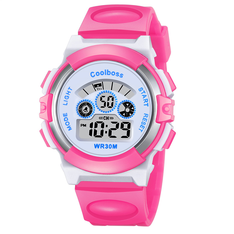 Factory Direct Sales Sports Watch Children Waterproof Watch Luminous Student&#039;s Watch Multifunctional Fashion Watch