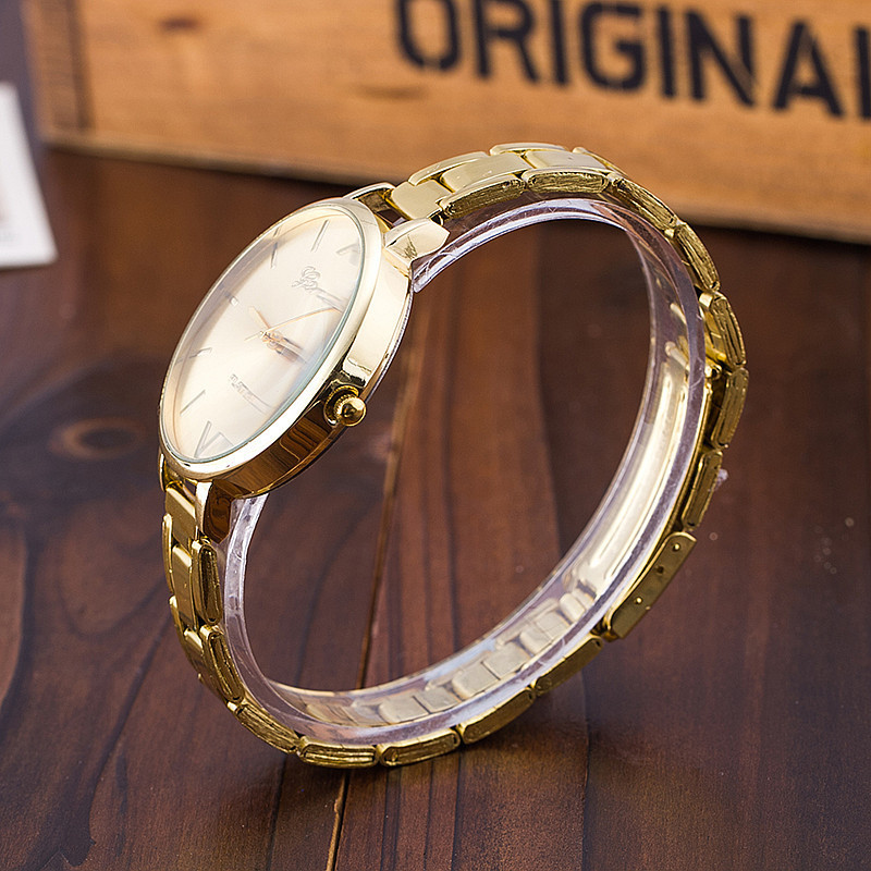 Taobao Foreign Trade Popular Style Geneva Simple Men&#039;s and Women&#039;s Alloy Watch Geneva Student Fine Steel Watch