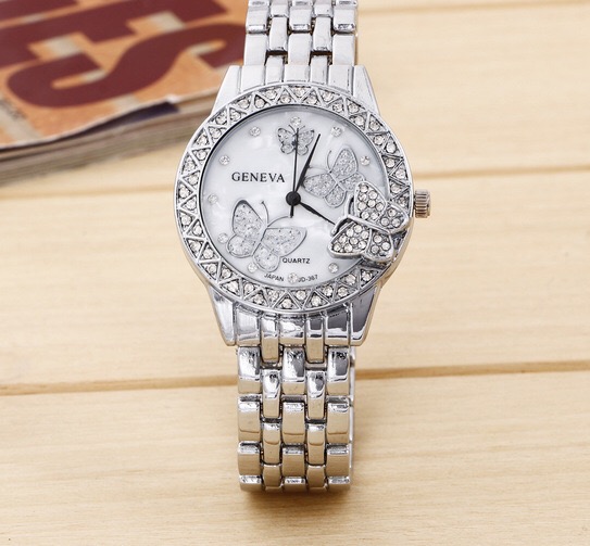Aliexpress butterfly alloy watch factory direct sale foreign trade watch wholesale amazon hot style a send