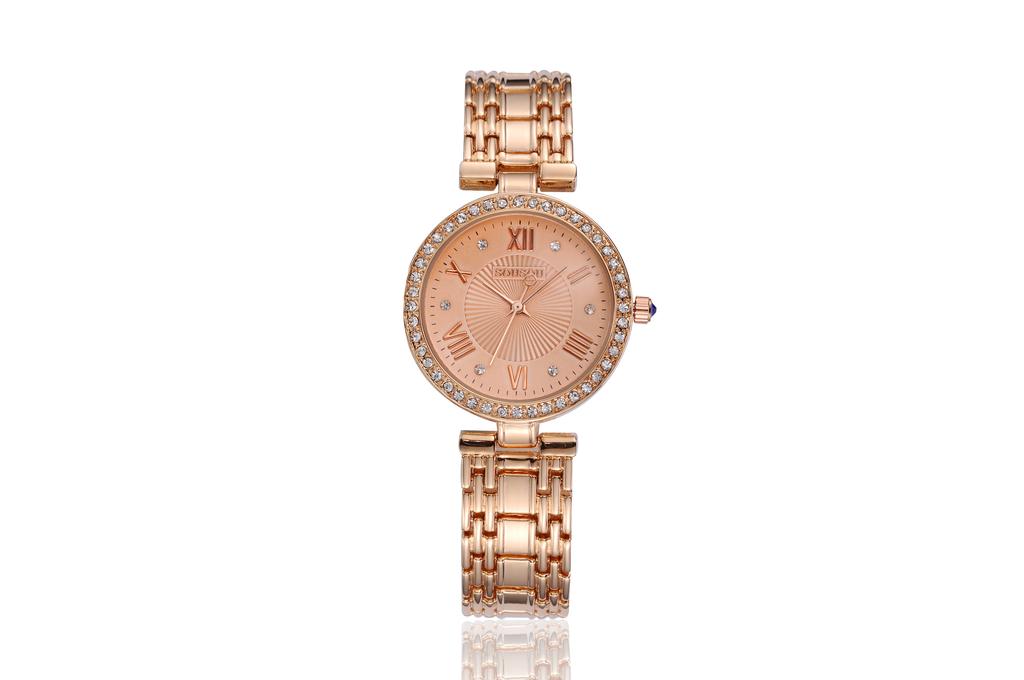 Huangdun 2018 high-grade disc three needle watch alloy watch life waterproof watch watch wholesale