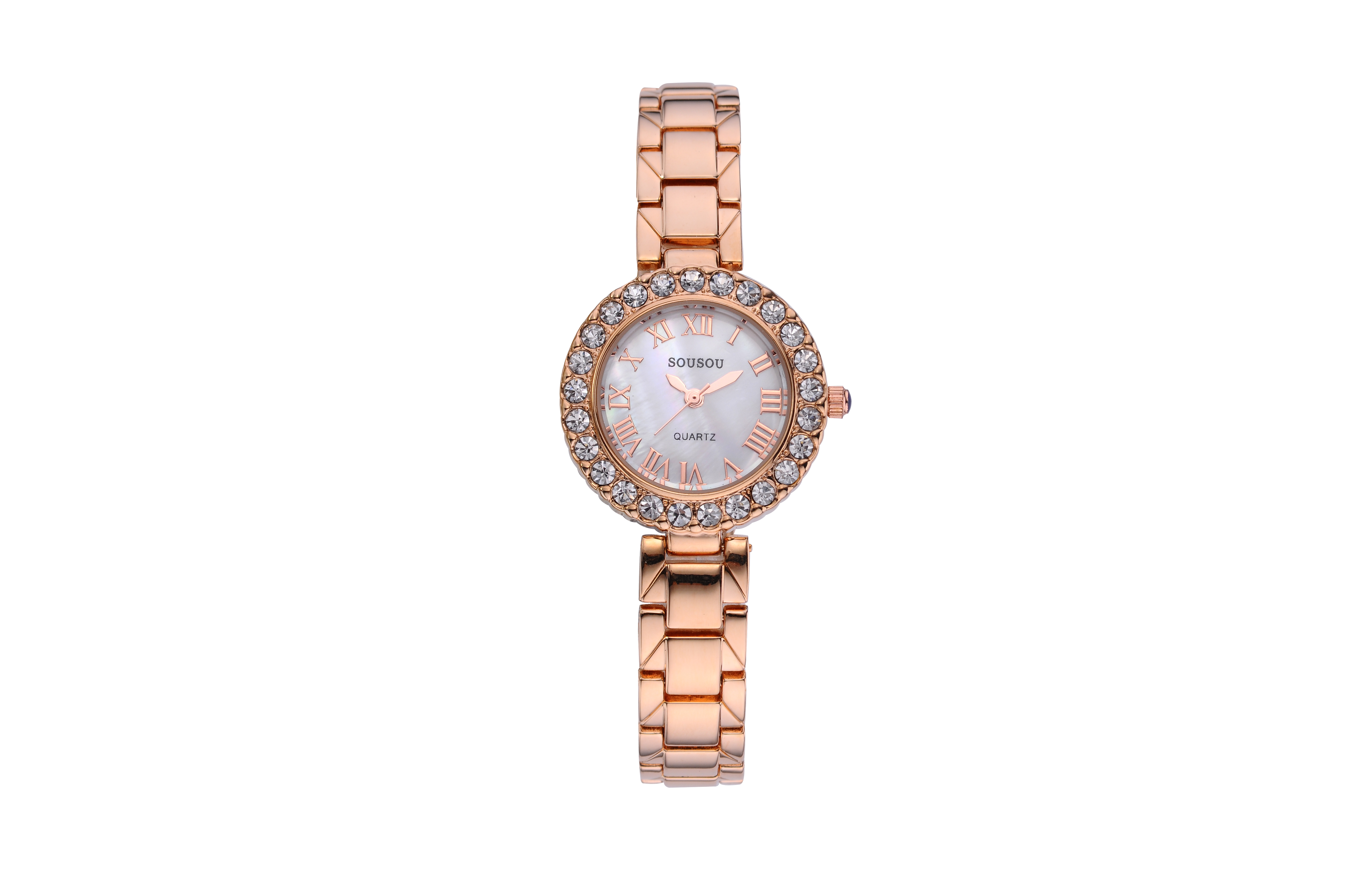 Huangdun 2018 fashionable quartz zinc alloy watch high - grade diamond-encrusted watch life waterproof watch