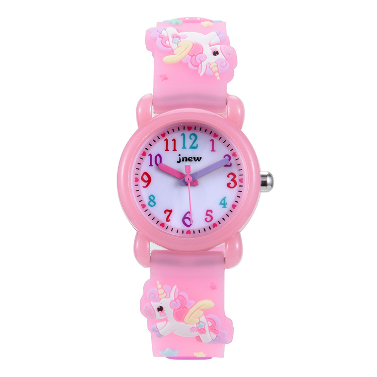 Factory Wholesale 3D Children&#039;s Cartoon Watch Waterproof Quartz Watch Exclusive for Cross-Border Gift Watch Unicorn Children&#039;s Watch