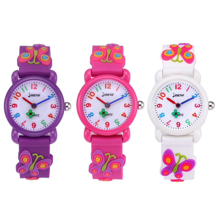 Environmental Protection Watch Children&#039;s 3D Silicone Cartoon Watch Waterproof Quartz Watch Primary School Girls Watch Children&#039;s Watch