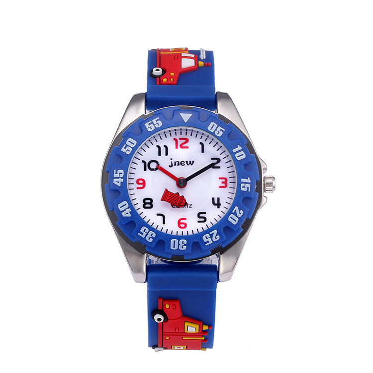 Environmental Protection Cartoon Watch Waterproof Quartz Silicone Watch Primary School Girls Boys Children Watch 3D Silicone Strap