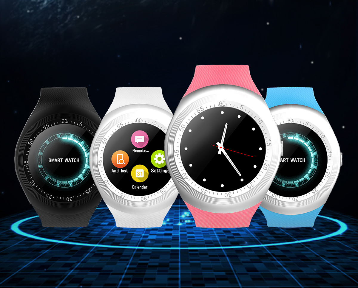 V8 round Screen Smart Watch Adult Fashion Card Instert Y1 Bluetooth Smart Watch Factory Direct 6260
