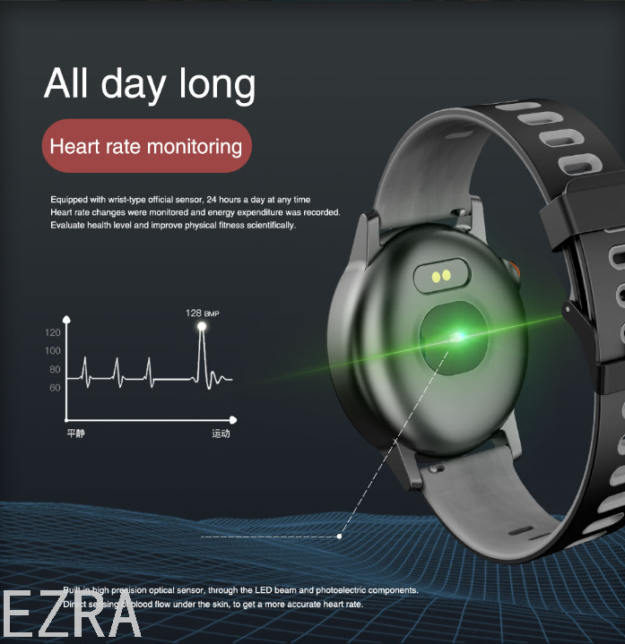 Aidu Waterproof Hot Smart Watch Bracelet Blood Pressure Heart Rate Sleep Monitoring Bluetooth Sports Watch Step Counting Outdoor