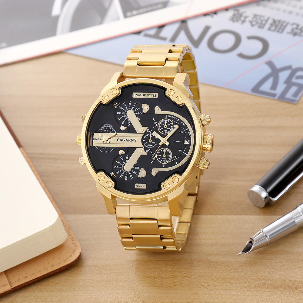 Business Men&#039;s Quartz Watch Carjiani 6820 Black Steel Watch Men&#039;s Hot Selling Fashion Exquisite Men&#039;s Wrist Watch