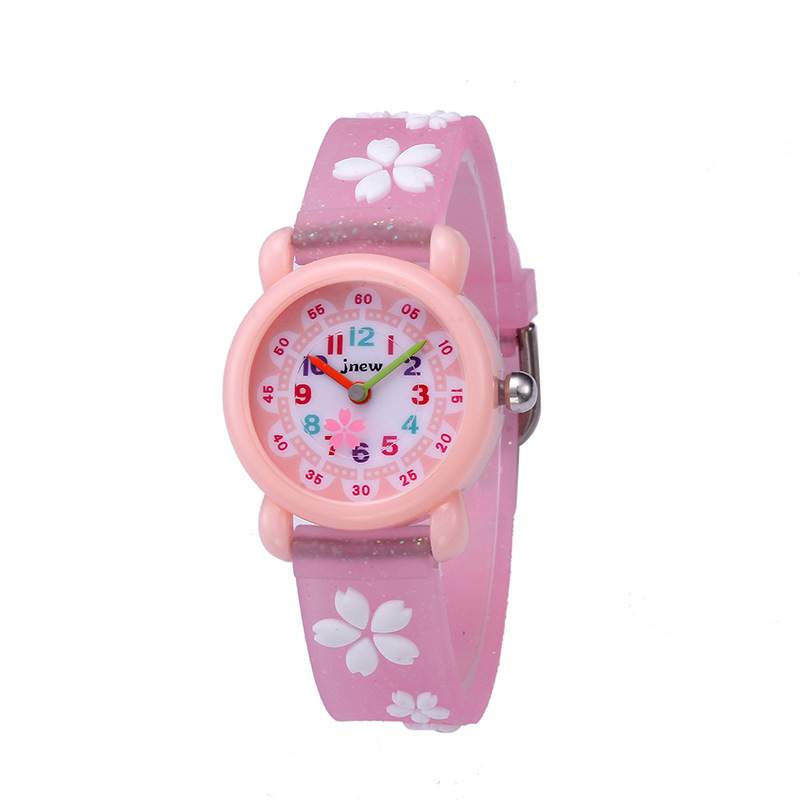 Jnew Factory Wholesale Cartoon Children Watch Waterproof Cute Time-Aware Quartz Watch Cartoon Watch