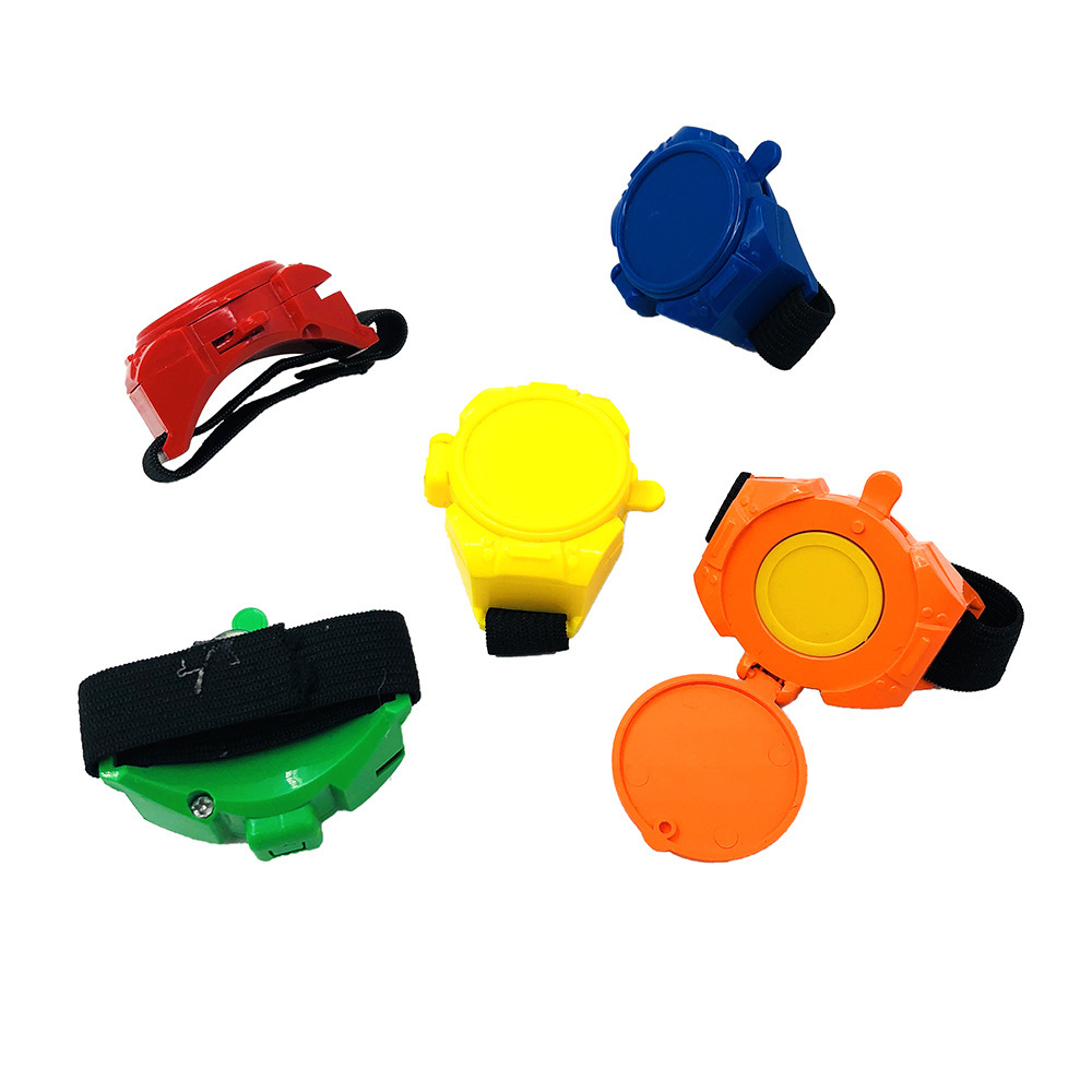 Children&#039;s educational watch launcher Catapult FLYING saucer twist egg toy DIY assembly toy gift manufacturers