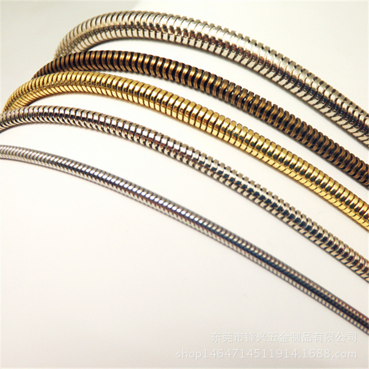 Wire plated watch chain, watch accessories fashionable interpretation iron snake chain with snake chain interpretation metal chain