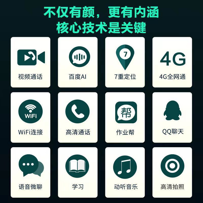 High-Equipped Quad-Core 4G Dual Camera Children&#039;s Phone Watch Waterproof Multi-Function Children Watch