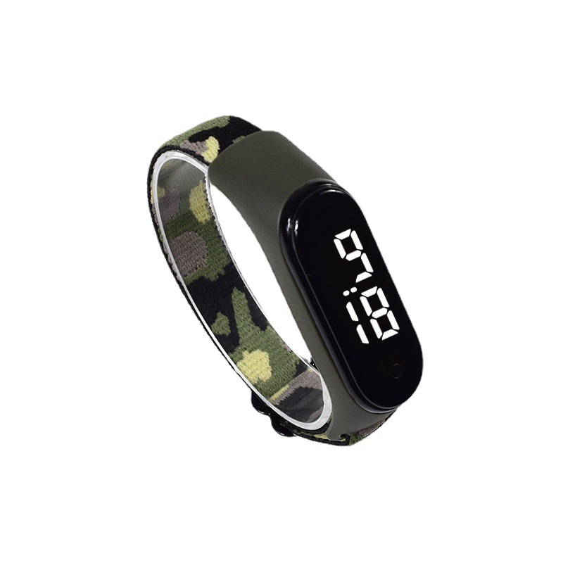 New Nylon Rope Watch Waterproof Cartoon Student Touch Electronic Children Touch Bracelet &amp; Watch LED Watch
