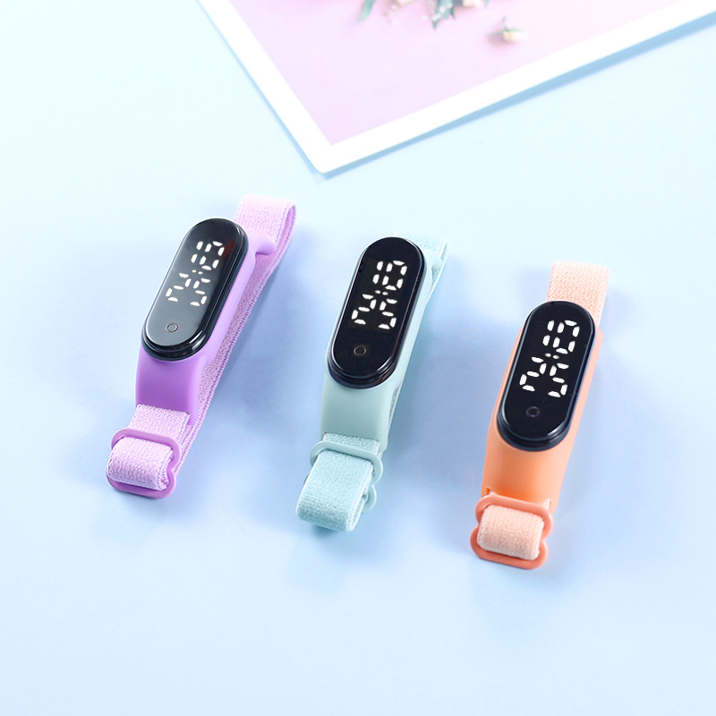 New Nylon Rope Watch Waterproof Cartoon Student Touch Electronic Children Touch Bracelet &amp; Watch LED Watch