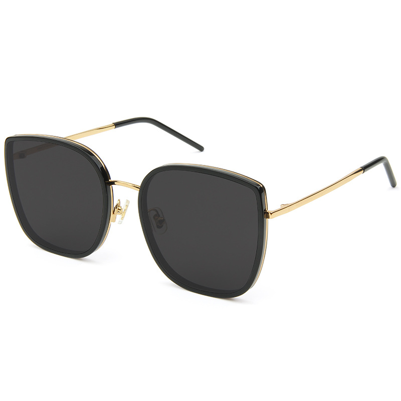 Celebrity Style InternetFamous and Vintage KoreanStyle Glasses round Face Trendy Sunglasses for Women 2021 New