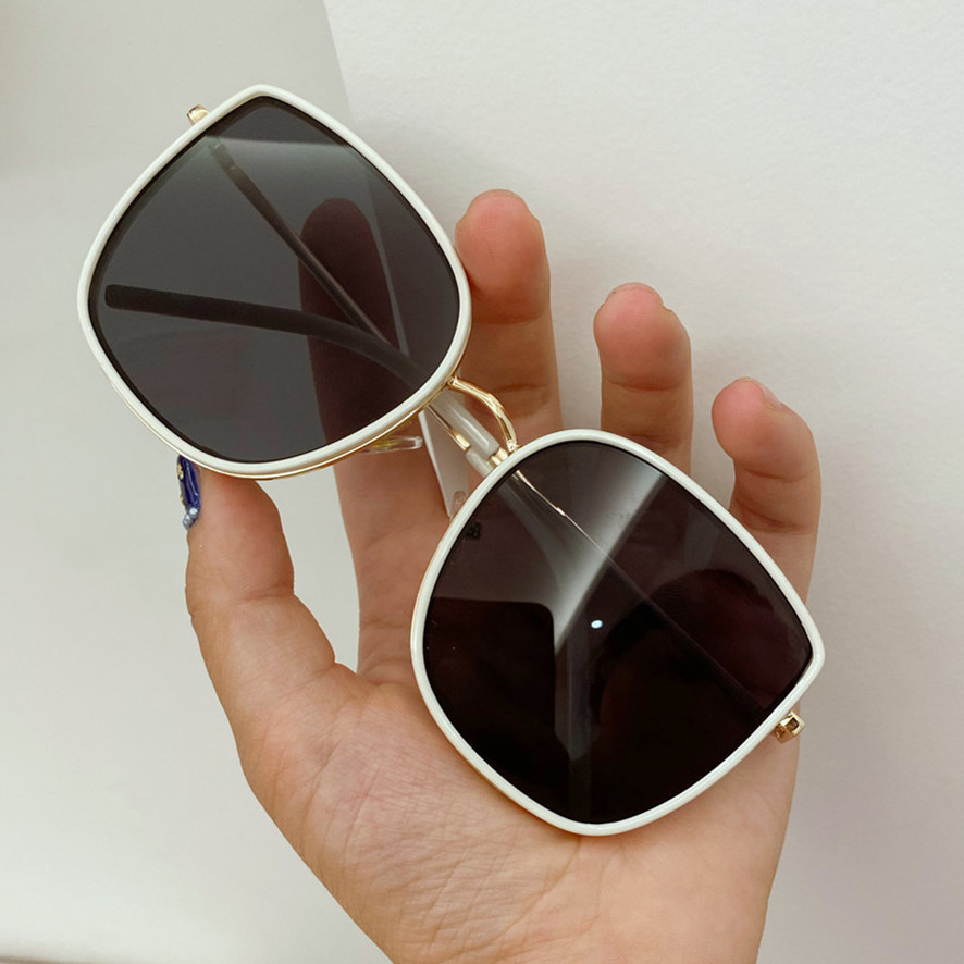 Celebrity Style InternetFamous and Vintage KoreanStyle Glasses round Face Trendy Sunglasses for Women 2021 New